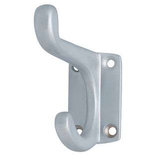 HAT-COAT ROBE HOOKS SATIN CHROME