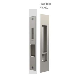 SLIDING DOOR PRIVACY LATCH BRUSHED NICKEL