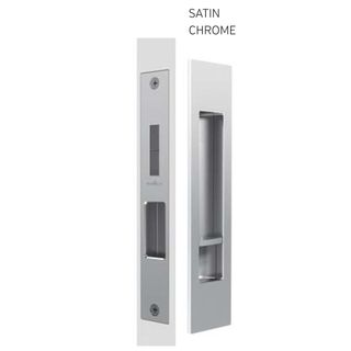 SLIDING DOOR PRIVACY LATCH SATIN CHROME