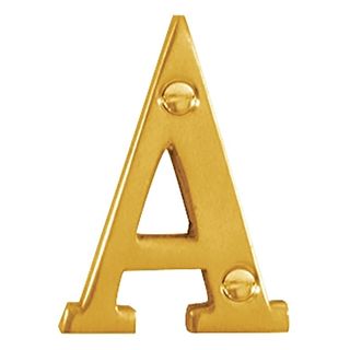 LETTERS & NUMBERS POLISHED BRASS