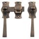 FRENCH DOOR FASTENERS ANTIQUE BRASS