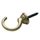 CUP HOOKS POLISHED BRASS