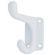 HAT-COAT ROBE HOOKS WHITE