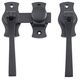 FRENCH DOOR FASTENERS MATT BLACK