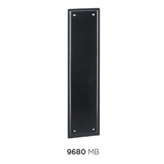 PUSH PLATES MATT BLACK