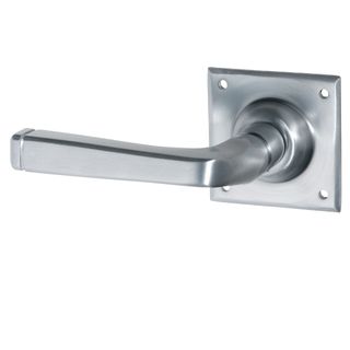 LEVER ON ROSE SATIN CHROME