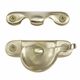 SASH WINDOW FASTENERS UNLACQUERED SATIN BRASS