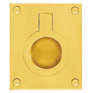 FLUSH RINGS POLISHED BRASS