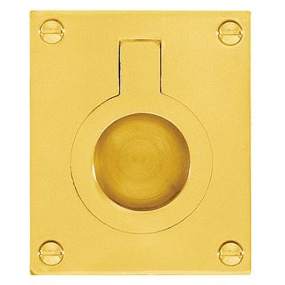 FLUSH RINGS POLISHED BRASS