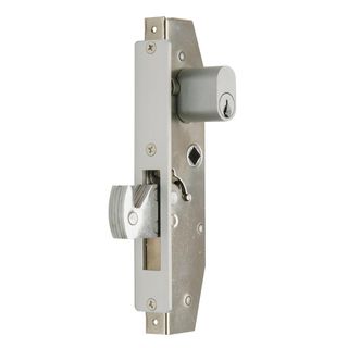 NARROW STYLE SLIDING DOOR LOCKS SATIN CHROME