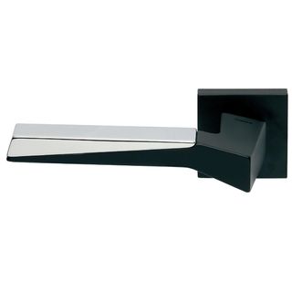 LEVER ON ROSE MIXED FINISH