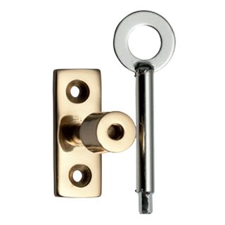 FANLIGHT STAY LOCKING PINS POLISHED BRASS