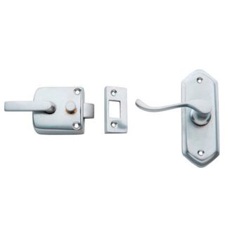 SCREEN DOOR LATCHES SATIN CHROME