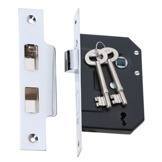 RESIDENTIAL MORTICE LOCKS CHROME PLATE