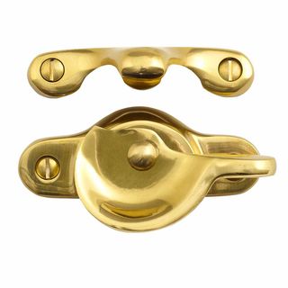 SASH WINDOW FASTENERS UNLACQUERED BRASS