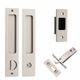SLIDING DOOR PRIVACY SETS SATIN NICKEL