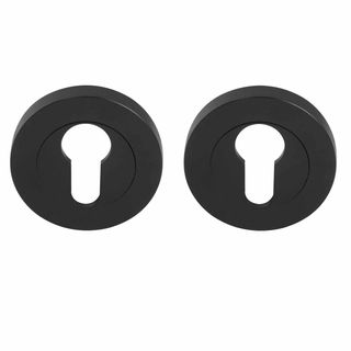 EURO CYLINDER ESCUTCHEONS MATT BLACK