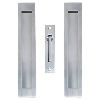 SLIDING DOOR PASSAGE SET STAINLESS STEEL