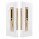 SLIDING DOOR LOCKSETS UNLACQUERED SATIN BRASS