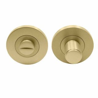 PRIVACY TURNS MATT SATIN BRASS