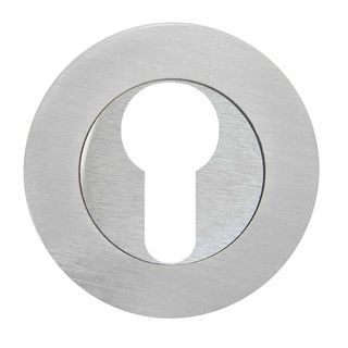 EURO CYLINDER ESCUTCHEONS SATIN CHROME