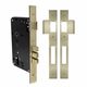 RESIDENTIAL MORTICE LOCKS UNLACQUERED SATIN BRASS