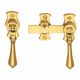 FRENCH DOOR FASTENERS UNLACQUERED BRASS