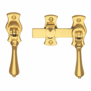 FRENCH DOOR FASTENERS UNLACQUERED BRASS