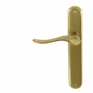 LEVER ON PLATE UNLACQUERED BRASS