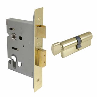 LATCHING LOCK KITS POLISHED BRASS