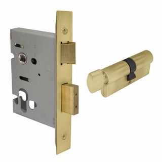 LATCHING LOCK KITS MATT SATIN BRASS