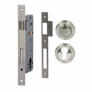 LATCHING LOCK KITS SATIN NICKEL