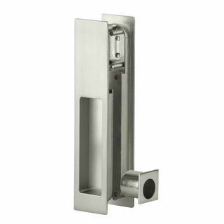 SLIDING DOOR PASSAGE LATCH SATIN NICKEL