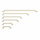CABINET HANDLES UNLACQUERED SATIN BRASS