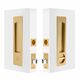 SLIDING DOOR LOCKS MATT SATIN BRASS