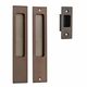 SLIDING DOOR PASSAGE SET SIGNATURE BRASS