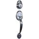 ENTRANCE GRIPSET LOCKS SATIN CHROME
