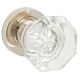 KNOB ON ROSE POLISHED NICKEL