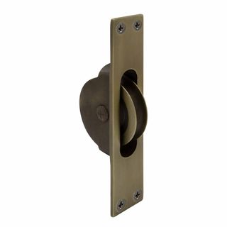 SASH WINDOW PULLEY ROMAN BRASS