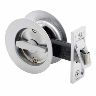 SLIDING DOOR CONNECTING LATCH SATIN CHROME