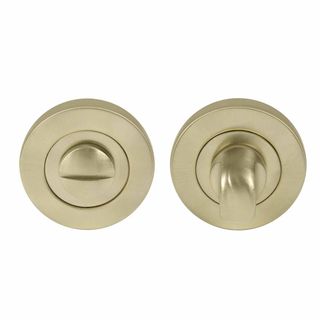 ESCUTCHEONS & TURNS UNLACQUERED SATIN BRASS