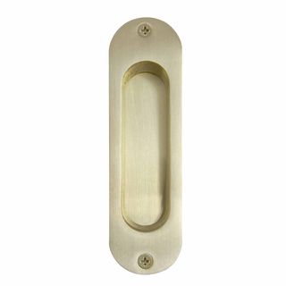 FLUSH PULLS UNLACQUERED SATIN BRASS