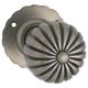 KNOB ON ROSE POLISHED METAL