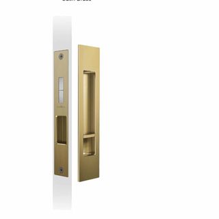 SLIDING DOOR PRIVACY LATCH SATIN BRASS