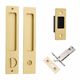 SLIDING DOOR PRIVACY SETS BRUSHED GOLD