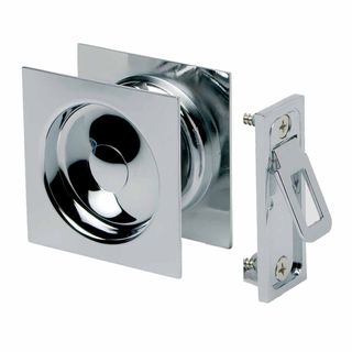 SLIDING DOOR PASSAGE SET CHROME PLATE