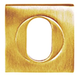 OVAL CYLINDER ESCUTCHEONS POLISHED BRASS