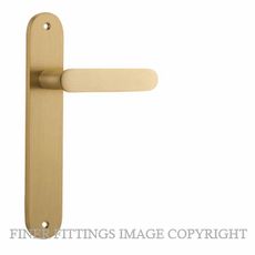 IVER 15264 BRONTE OVAL PLATE BRUSHED BRASS