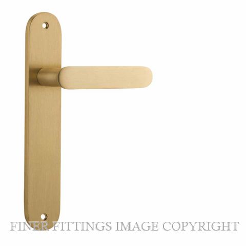 IVER 15264 BRONTE OVAL PLATE BRUSHED BRASS