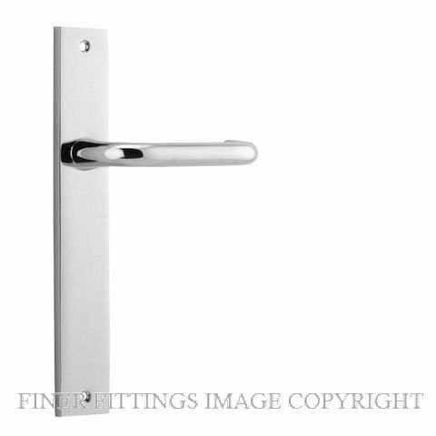 IVER 11844 OSLO RECTANGULAR LEVER ON PLATE HANDLES CHROME PLATE